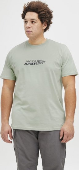 Jack & Jones Tarmac Branding Crew Neck T-Shirt Green - Pólók - Nagyméretű pólók - 2XL-14XL