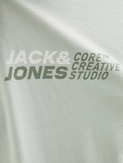Jack & Jones Tarmac Branding Crew Neck T-Shirt Green - Pólók - Nagyméretű pólók - 2XL-14XL