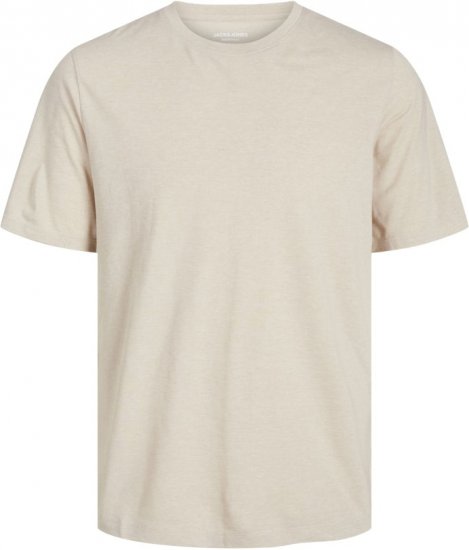 Jack & Jones ORGANIC T-Shirt Grey/Melange - Pólók - Nagyméretű pólók - 2XL-14XL