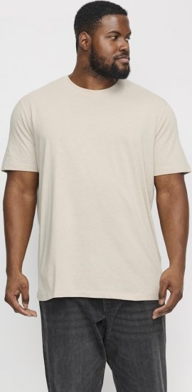 Jack & Jones ORGANIC T-Shirt Grey/Melange - Pólók - Nagyméretű pólók - 2XL-14XL