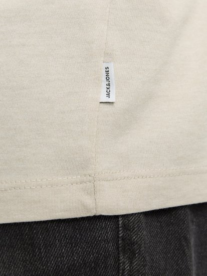 Jack & Jones ORGANIC T-Shirt Grey/Melange - Pólók - Nagyméretű pólók - 2XL-14XL