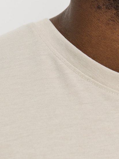 Jack & Jones ORGANIC T-Shirt Grey/Melange - Pólók - Nagyméretű pólók - 2XL-14XL