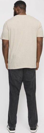 Jack & Jones ORGANIC T-Shirt Grey/Melange - Pólók - Nagyméretű pólók - 2XL-14XL