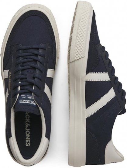 Jack & Jones Morden Canvas Special Sneakers Navy Blazer/MarshM - Férfi cipők 40-52 - 