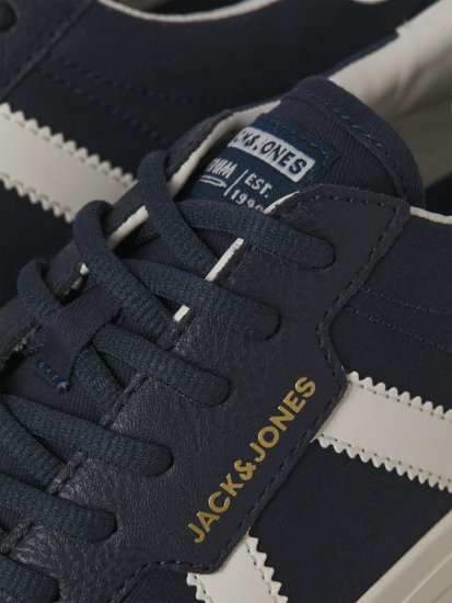 Jack & Jones Morden Canvas Special Sneakers Navy Blazer/MarshM - Férfi cipők 40-52 - 