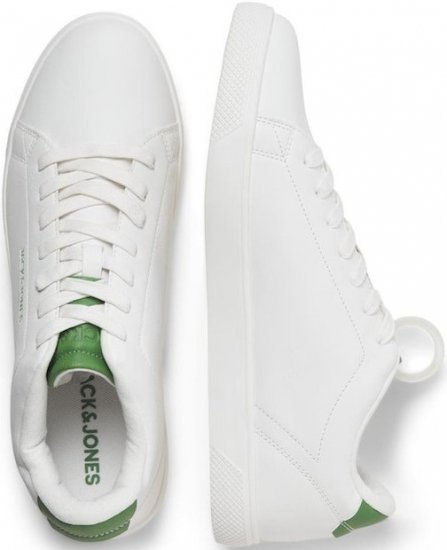 Jack & Jones Bosley Sneakers White/MEDIUM GREEN - Férfi cipők 40-52 - 