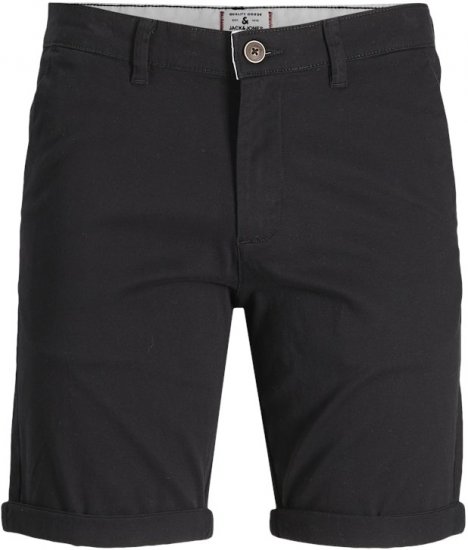 Jack & Jones Dave Chino Shorts Black - Rövidnadrág - Nagyméretű Rövidnadrág W40-W60