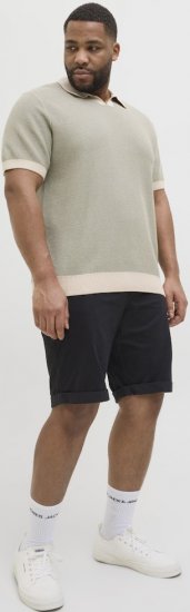 Jack & Jones Dave Chino Shorts Black - Rövidnadrág - Nagyméretű Rövidnadrág W40-W60