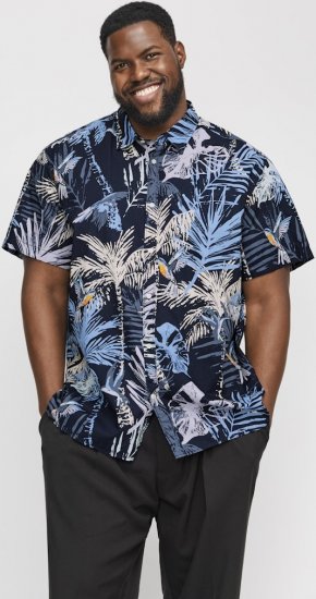 Jack & Jones Hawaii AOP Shirt Blue - Ingek - Ingek 2XL-10XL