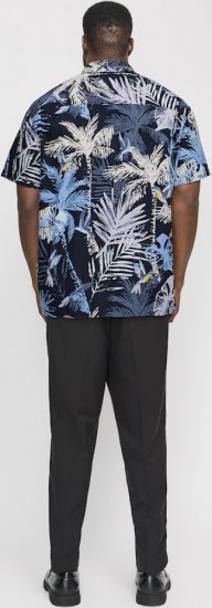 Jack & Jones Hawaii AOP Shirt Blue - Ingek - Ingek 2XL-10XL