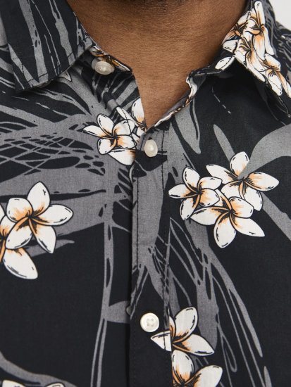 Jack & Jones Hawaii AOP Shirt Black - Ingek - Ingek 2XL-10XL
