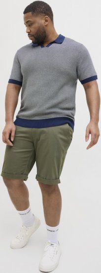 Jack & Jones Dave Chino Shorts Green - Rövidnadrág - Nagyméretű Rövidnadrág W40-W60