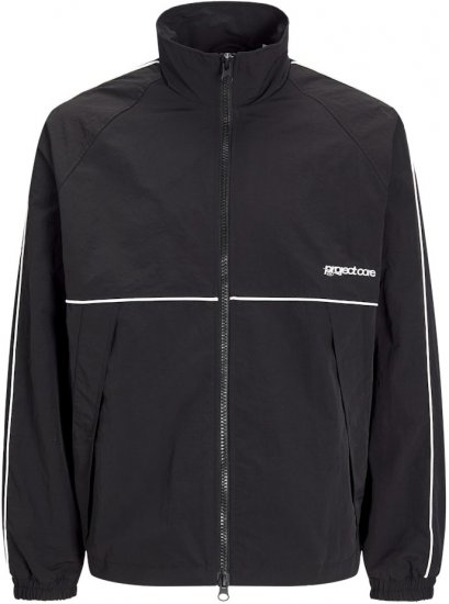 Jack & Jones Union Track Jacket Black - Pulóverek & kapucnis pulóverek - Pulóverek & Kapucnis pulóver 2XL-12XL