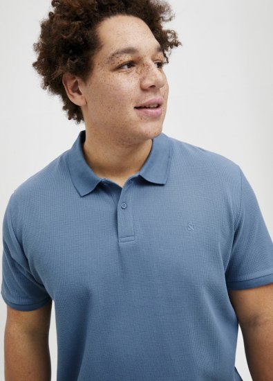 Jack & Jones AUSTIN CLASSIC Polo Blue - Pólóingek - Galléros Pólók 2XL-8XL - Pólóingek 2XL-8XL