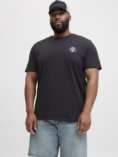  Jack & Jones Jackie Crew Neck T-Shirt Black - Pólók - Nagyméretű pólók - 2XL-14XL