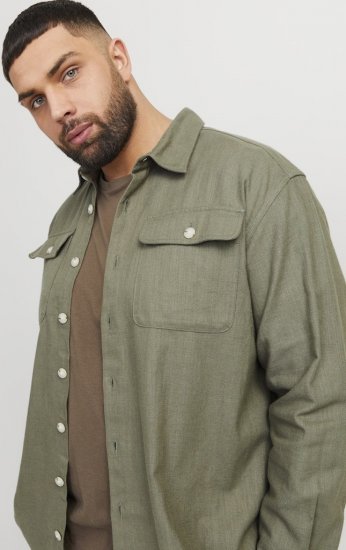 Jack & Jones Raymond Spring Long Sleeve Overshirt Green - Ingek - Ingek 2XL-10XL