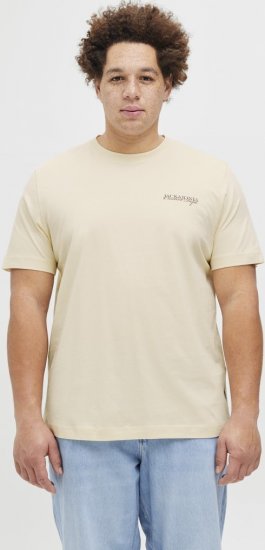 Jack & Jones Boston Photo Crew Neck T-Shirt Antique White - Pólók - Nagyméretű pólók - 2XL-14XL