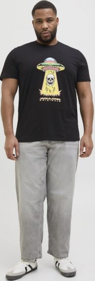 Jack & Jones Anatomy Skull Crew Neck T-Shirt Black - Pólók - Nagyméretű pólók - 2XL-14XL