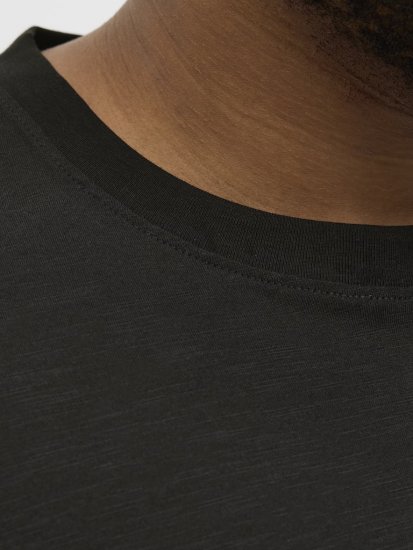 Jack & Jones Split Pocket Print T-Shirt Black - Pólók - Nagyméretű pólók - 2XL-14XL