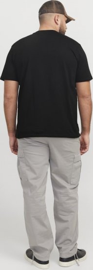 Jack & Jones Tarmac Camo Crew Neck T-Shirt Black - Pólók - Nagyméretű pólók - 2XL-14XL