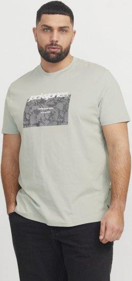 Jack & Jones Tarmac Camo Crew Neck T-Shirt Green - Pólók - Nagyméretű pólók - 2XL-14XL