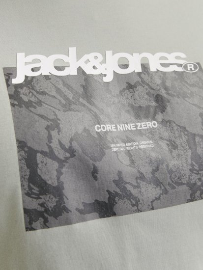 Jack & Jones Tarmac Camo Crew Neck T-Shirt Green - Pólók - Nagyméretű pólók - 2XL-14XL