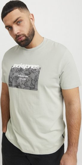 Jack & Jones Tarmac Camo Crew Neck T-Shirt Green - Pólók - Nagyméretű pólók - 2XL-14XL