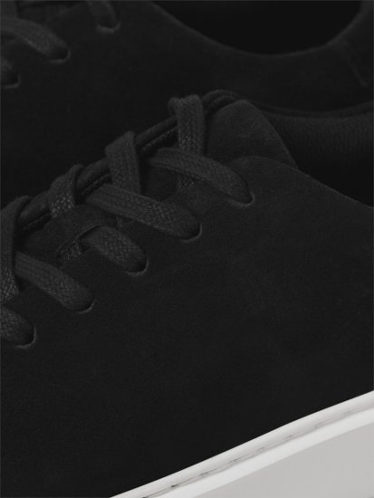 Jack & Jones Stockholm Leather Sneakers Black/Suede - Férfi cipők 40-52 - 