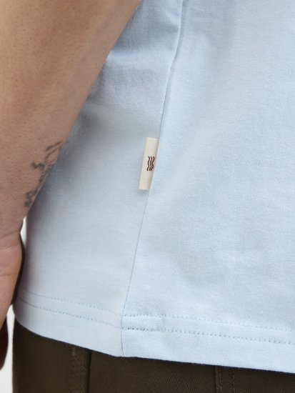 Jack & Jones Vira Branding Crew Neck T-Shirt Skyway - Pólók - Nagyméretű pólók - 2XL-14XL