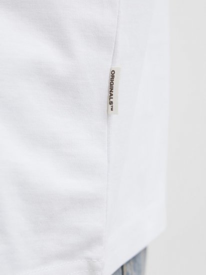 Jack & Jones Hydra Crew Neck T-Shirt Bright White - Pólók - Nagyméretű pólók - 2XL-14XL