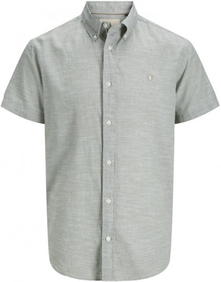 Jack & Jones Summer Shield Short Sleeve Shirt Hedge Green - Ingek - Ingek 2XL-10XL