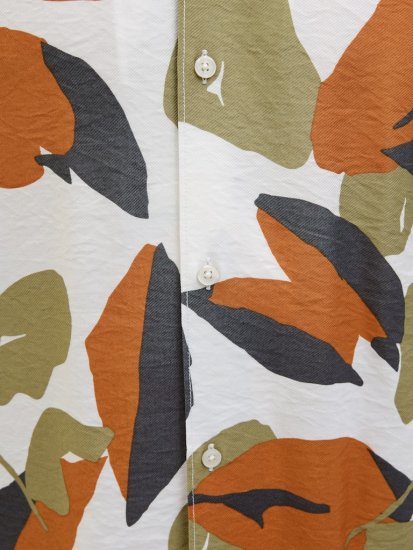 Jack & Jones Vira Marshall AOP Short Sleeve Shirt Cloud Dancer - Ingek - Ingek 2XL-10XL