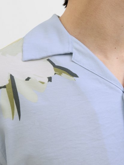 Jack & Jones Vira Marshall AOP Short Sleeve Shirt Skyway - Ingek - Ingek 2XL-10XL