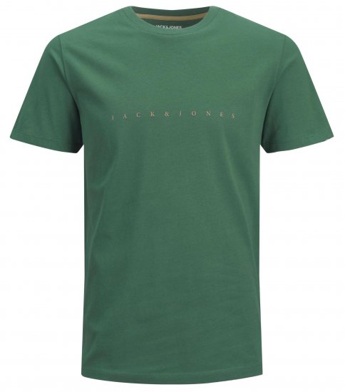 Jack & Jones JJFONT T-Shirt Green - Pólók - Nagyméretű pólók - 2XL-14XL
