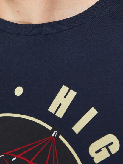 Jack & Jones JJEUSTACE T-Shirt Navy - Pólók - Nagyméretű pólók - 2XL-14XL