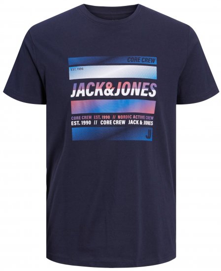 Jack & Jones JCOARC T-Shirt Navy - Pólók - Nagyméretű pólók - 2XL-14XL