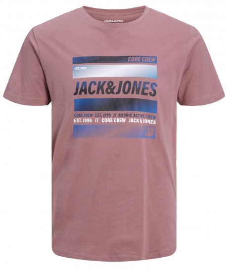 Jack & Jones JCOARC T-Shirt Twilight Mauve - Pólók - Nagyméretű pólók - 2XL-14XL