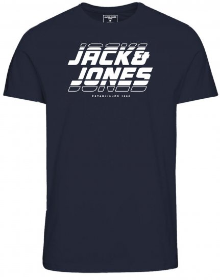 Jack & Jones JCOELLIOT T-Shirt Navy Blazer - Pólók - Nagyméretű pólók - 2XL-14XL