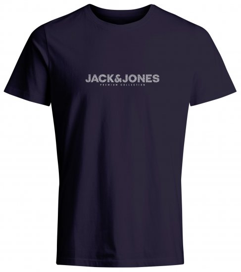 Jack & Jones JPRBLABOOSTER T-Shirt Navy - Pólók - Nagyméretű pólók - 2XL-14XL