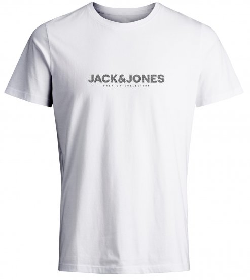 Jack & Jones JPRBLABOOSTER T-Shirt White - Pólók - Nagyméretű pólók - 2XL-14XL
