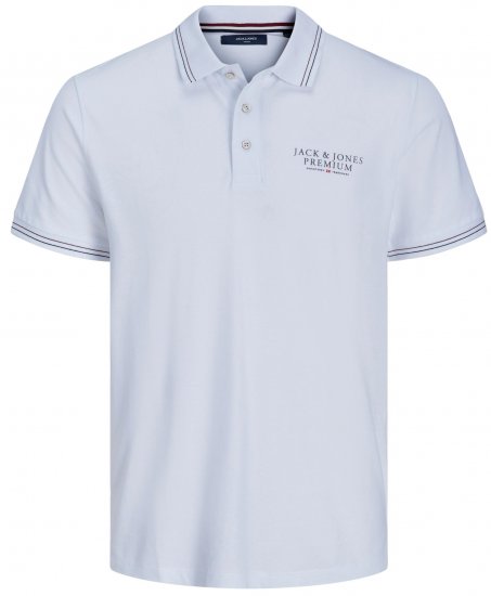 Jack & Jones JPRBLUARCHIE Polo White - Pólóingek - Galléros Pólók 2XL-8XL - Pólóingek 2XL-8XL