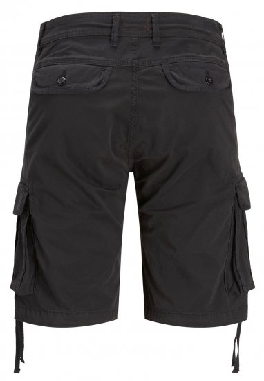 jack & Jones JPSTZEUS Cargo Shorts Black - Rövidnadrág - Nagyméretű Rövidnadrág W40-W60