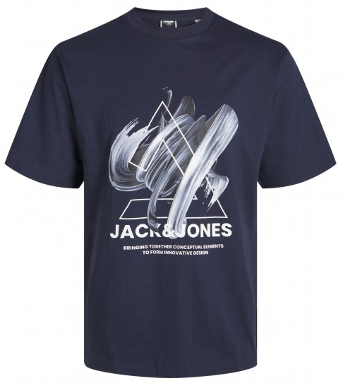 Jack & Jones JCOTINT T-Shirt Navy Blazer - Pólók - Nagyméretű pólók - 2XL-14XL