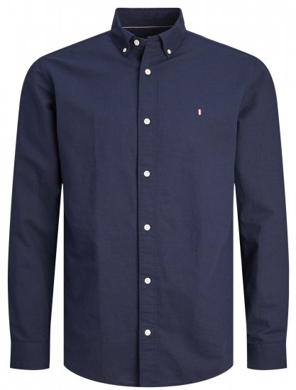 Jack & Jones JPRBLUSUMMER SHIELD LS Shirt Navy Blazer - Ingek - Ingek 2XL-10XL