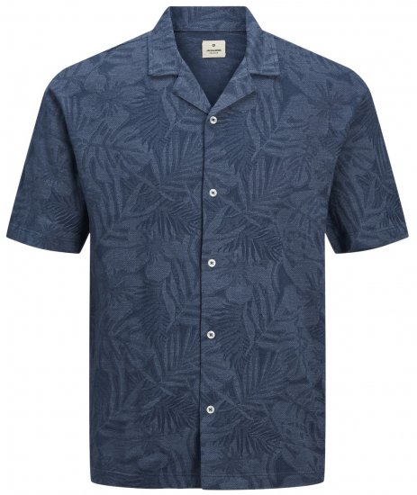 Jack & Jones JPRBLUNAEL SS Resort Polo Dark Denim - Pólóingek - Galléros Pólók 2XL-8XL - Pólóingek 2XL-8XL