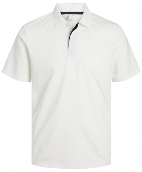 Jack & Jones Rodney Short Sleeve Polo White - Pólóingek - Galléros Pólók 2XL-8XL - Pólóingek 2XL-8XL