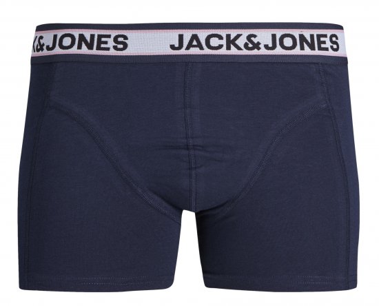 Jack & Jones JACMARCO SOLID Trunks 3-Pack Coronet Blue - Alsónemű & strandruhák - Nagyméretű Alsónemű 2XL-8XL