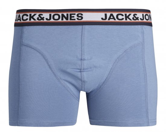 Jack & Jones JACMARCO SOLID Trunks 3-Pack Coronet Blue - Alsónemű & strandruhák - Nagyméretű Alsónemű 2XL-8XL