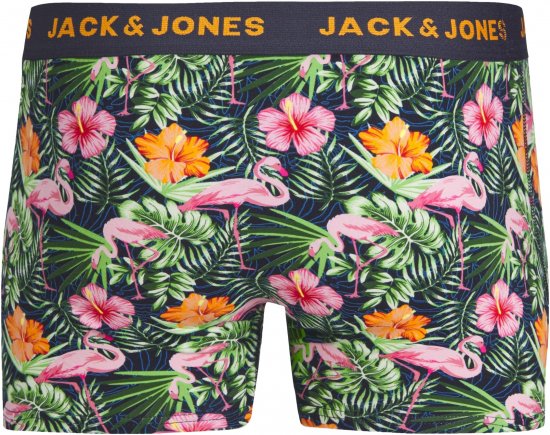 Jack & Jones JACPINK FLAMINGO TRUNKS 5 PACK Navy Blazer - Alsónemű & strandruhák - Nagyméretű Alsónemű 2XL-8XL