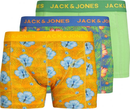 Jack & Jones JACHAWAII TRUNKS 3 PACK Palace Blue - Alsónemű & strandruhák - Nagyméretű Alsónemű 2XL-8XL